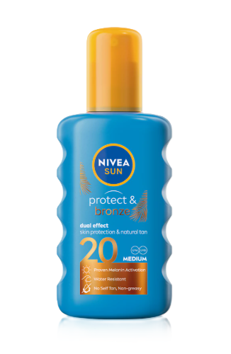 E-shop NIVEA Sun sprej na opaľovanie Protect & Bronze SPF 20 200ml