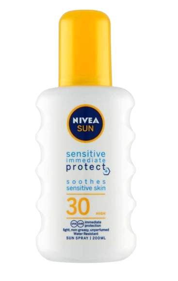 NIVEA Sun sprej na opaľovanie Sensitive OF 30 200ml