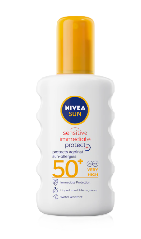 NIVEA Sun sprej na opaľovanie Sensitive OF 50+ 200ml