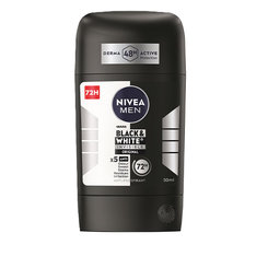 NIVEA Tuhý antiperspirant pre mužov Black&White Invisible Original 50 ml