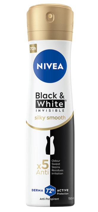 NIVEA antiperspirant Black & White Invisible Silky Smooth 150 ml