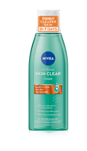NIVEA čistiaca pleťová voda DERMA SKIN CLEAR 200ml