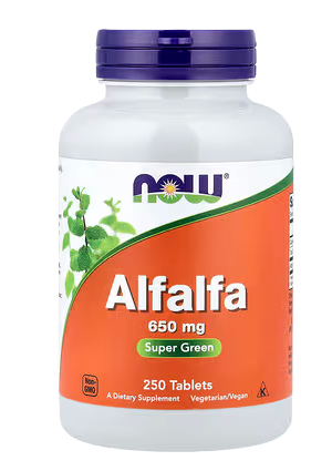 NOW FOODS Alfalfa 650mg 250 tabliet