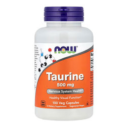 NOW FOODS Taurín 500mg 100 kapsúl