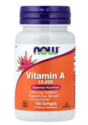 NOW FOODS Vitamín A 10000IU 100 kapsúl