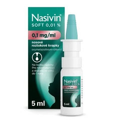 Nasivin Soft pre dojčatá 0,01 % proti nachladnutiu 5 ml