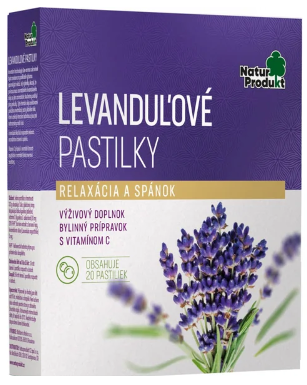 NaturProdukt LEVANDUĽOVE PASTILKY 20ks kúpite na Najlekaren.eu