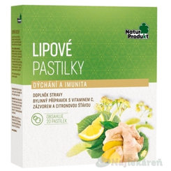 NaturProdukt LIPOVÉ PASTILKY dýchanie a imunita 20ks