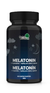 NaturProdukt MELATONÍN + L-tryptofán + byliny 60 kapsúl