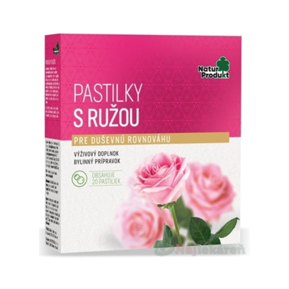 NaturProdukt PASTILKY S RUŽOU 20ks