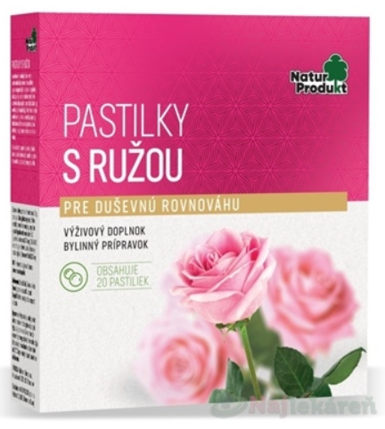 NaturProdukt PASTILKY S RUŽOU 20ks