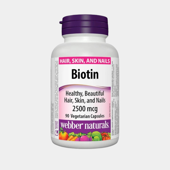 Webber Naturals Biotin 2500mcg 90 kapsúl