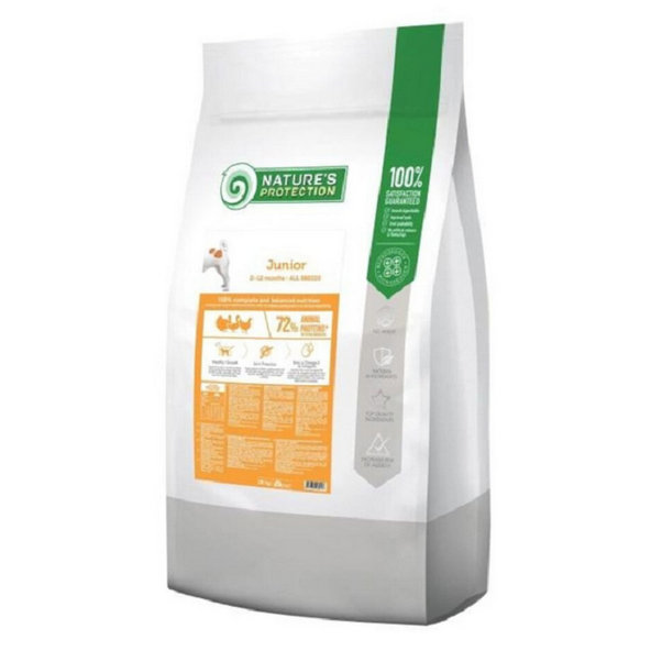 Natures Protection dog junior poultry all breed granule pre mladé psy 7,5kg