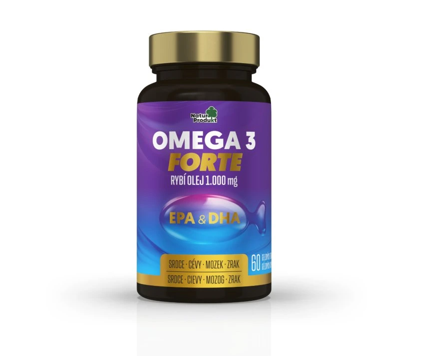 NaturProdukt OMEGA 3 FORTE rybí olej 1000mg 60 kapsúl