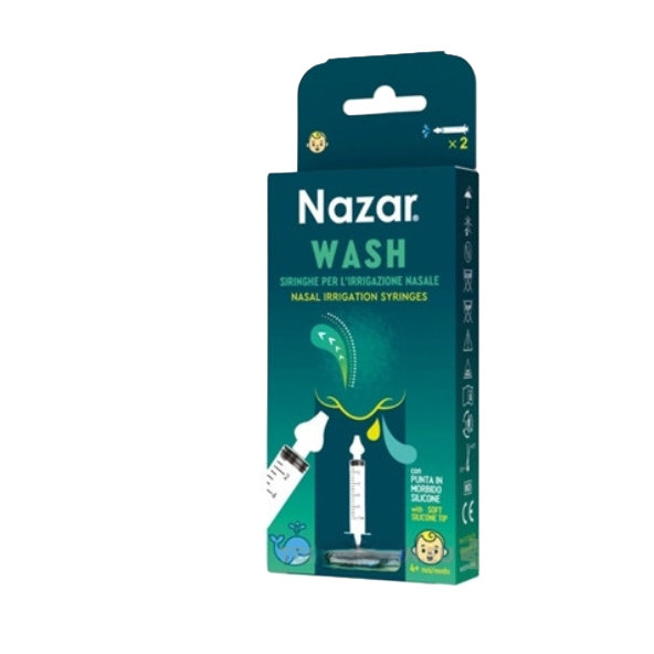 Nazar WASH Striekačky na výplach nosa pre deti 2x10 ml
