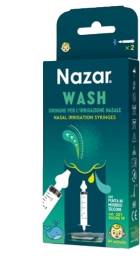 E-shop Nazar WASH Striekačky na výplach nosa pre deti 2x10 ml