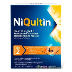 NiQuitin Clear 14mg náplasti proti fajčeniu 7ks