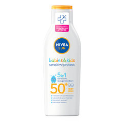 NIVEA Sun OF 50+ Detské mlieko na opaľovanie 200 ml