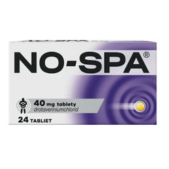 No-spa 40 mg na uvoľnenie kŕčov 24 tbl