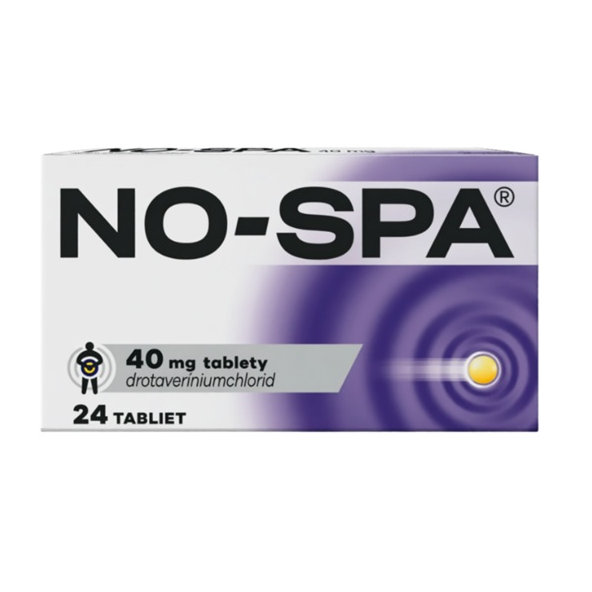 No-spa 40 mg na uvoľnenie kŕčov 24 tbl
