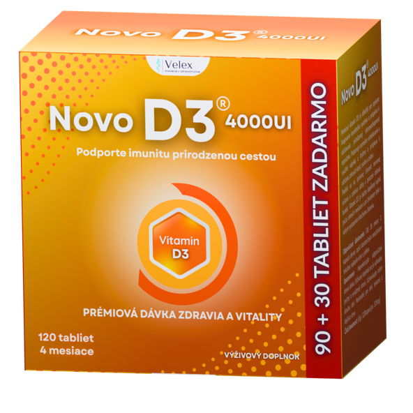 NOVO D3 4000 UI 120 kapsúl
