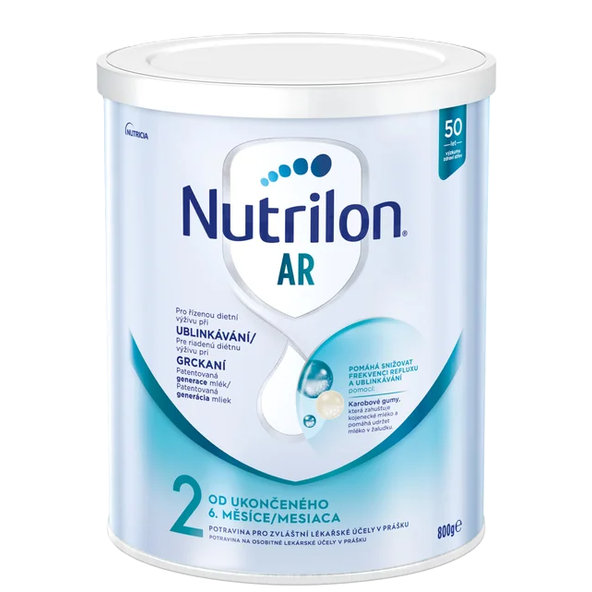 Nutrilon 2 AR mliečna výživa pri grckaní od 6. mesiaca 800 g
