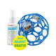 OBALL Hračka Oball RATTLE 10 cm blue 0m+AQUAINT čistiaca voda 50 ml