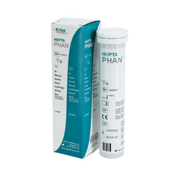 HEPTAPHAN diagnostické prúžky na moč 50ks