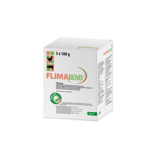 Flimabend 100 mg/g susp. pre kury a ošípané 5 x 100 g