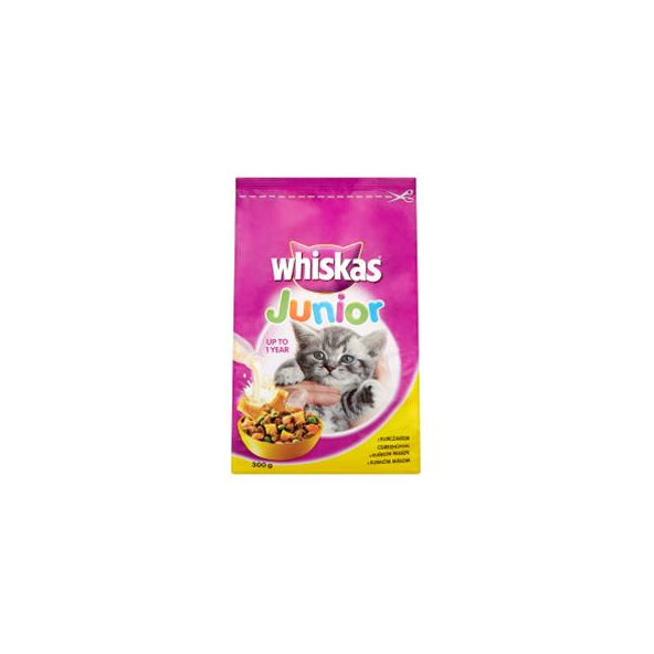 WHISKAS Junior cat granule s kuracím mäsom pre mačiatka 300g