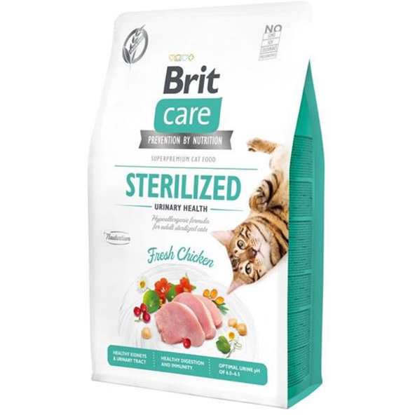 Krmivo Brit Care Cat Grain-Free Sterilized Urinary Health 2kg