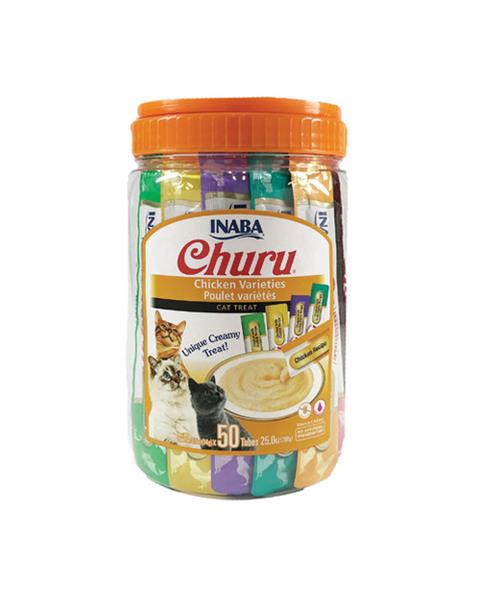 Inaba Churu cat Kura maškrta pre mačky 5 príchutí 50 túb 700 g