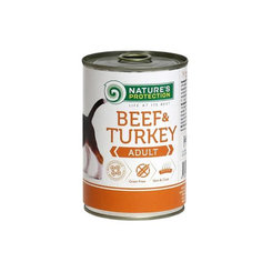 Natures Protection dog adult Beef & Turkey konzerva pre dospelé psy 400g
