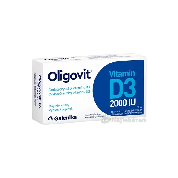OLIGOVIT VITAMÍN D3 2000IU 60cps