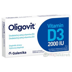 OLIGOVIT VITAMIN D3 2000IU výživový doplnok 30cps
