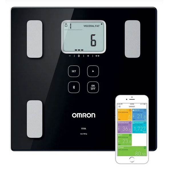 OMRON VIVA Digitálna váha s analýzou stavby tela HBF-222T-EBK 1ks