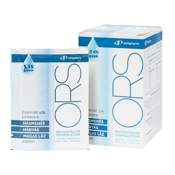 ORS Rehydratačný soľný granulát InnoPharm perorálny vrecká 10x5,35g