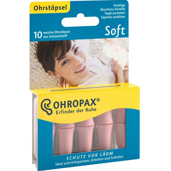 Ohropax Soft ušné vložky 10 kusov