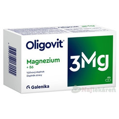 Oligovit 3 Mg (Magnézium + B6) výživový doplnok 60cps