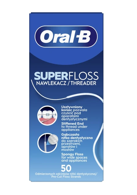 ORAL-B Super Floss Dentálna niť s odmeranými vláknami 50 kusov kúpite na Najlekaren.eu