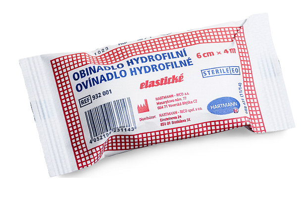 Ovínadlo hydrofilné elastické sterilné 6cm x 4m 10 ks