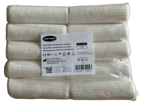 Ovínadlo hydrofilné neelastické pletené nesterilné 12cm x 10m 10ks kúpite na Najlekaren.eu