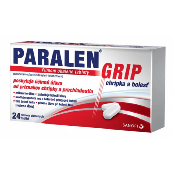 PARALEN GRIP chrípka a bolesť 24 tabliet
