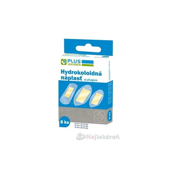 PLUS LEKÁREŇ Hydrokoloidná náplasť na pľuzgiere ultra tenká, vodoodolná, hypoalergénna 8ks