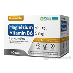 PLUS LEKÁREŇ Lipozomálne magnézium + vitamín B6 60tbl