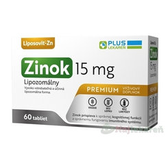 PLUS LEKÁREŇ Lipozomálny zinok 60x15mg
