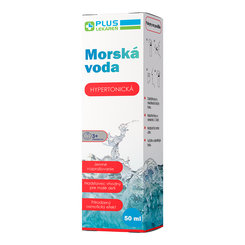 PLUS LEKÁREŇ Morská voda HYPERTONICKÁ nosový sprej 50 ml