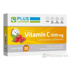 PLUS LEKÁREŇ Vitamín C 1000mg s postupným uvoľňovaním 30tbl