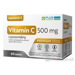 PLUS LEKÁREŇ Vitamín C 500 mg Lipozomálny 60ks