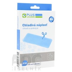 PLUS LEKÁREŇ hydrogélová chladivá náplasť 120x50mm/6ks